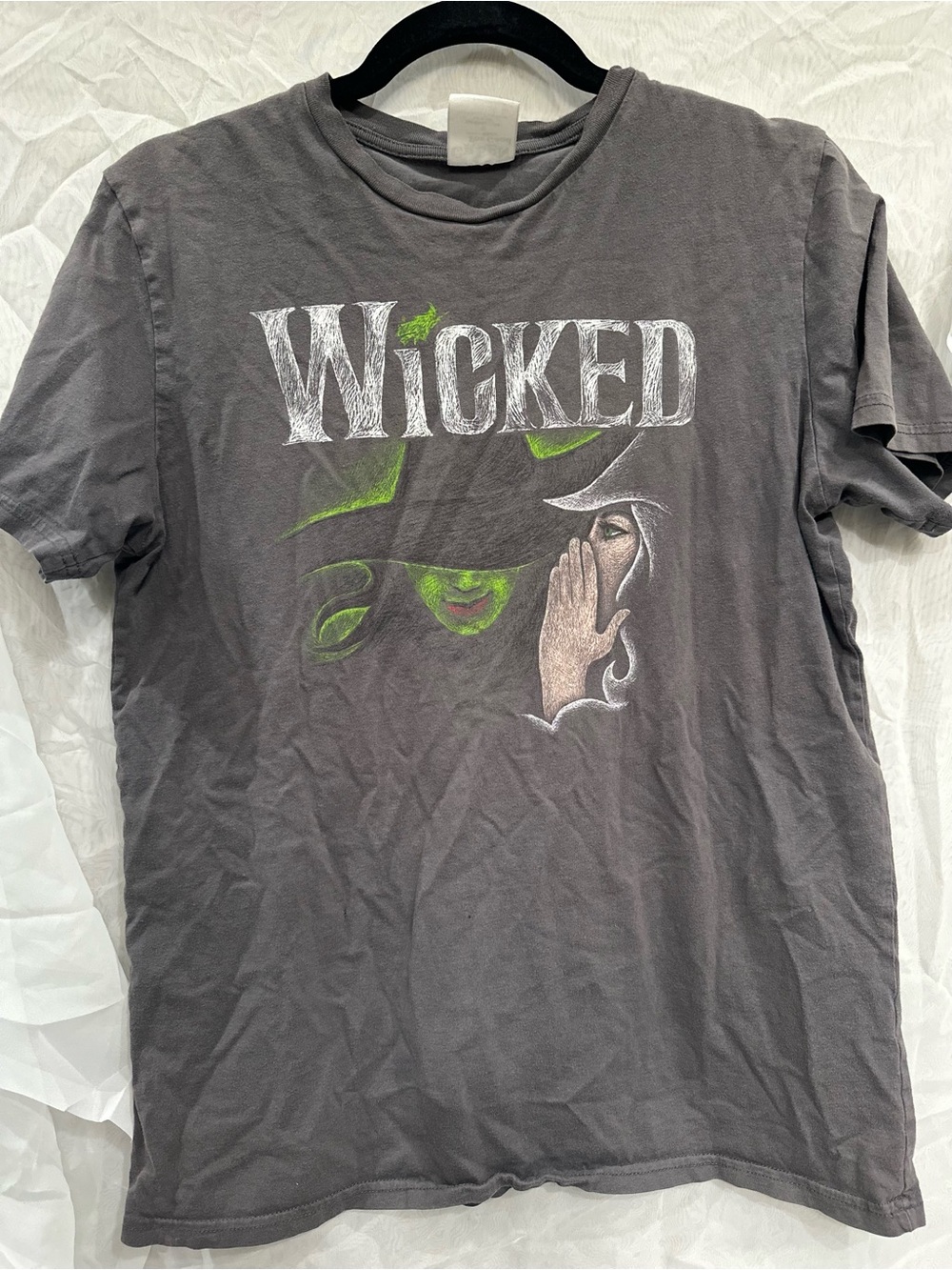 Wicked Broadway Musical Official Graphic T‑Shirt with Tour Cities on Back